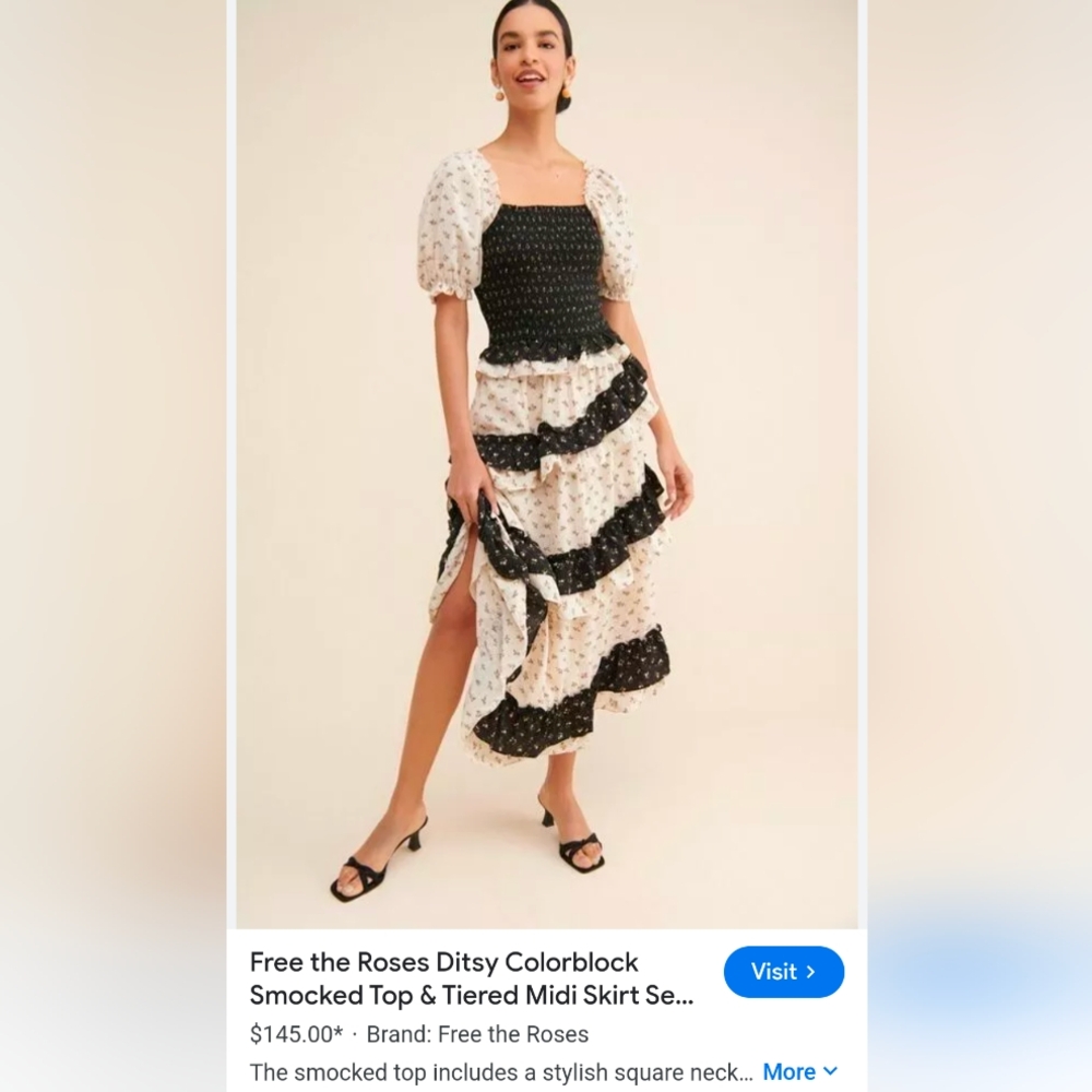 Free the Roses smocked top